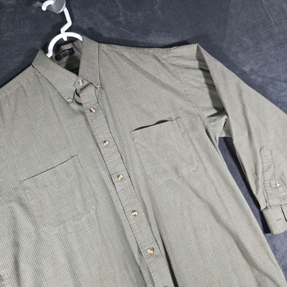 Van Heusen Wrinkle Free Button Up Plaid‎ Long Sleeve Shirt M 15-15 1/2 - Picture 1 of 8